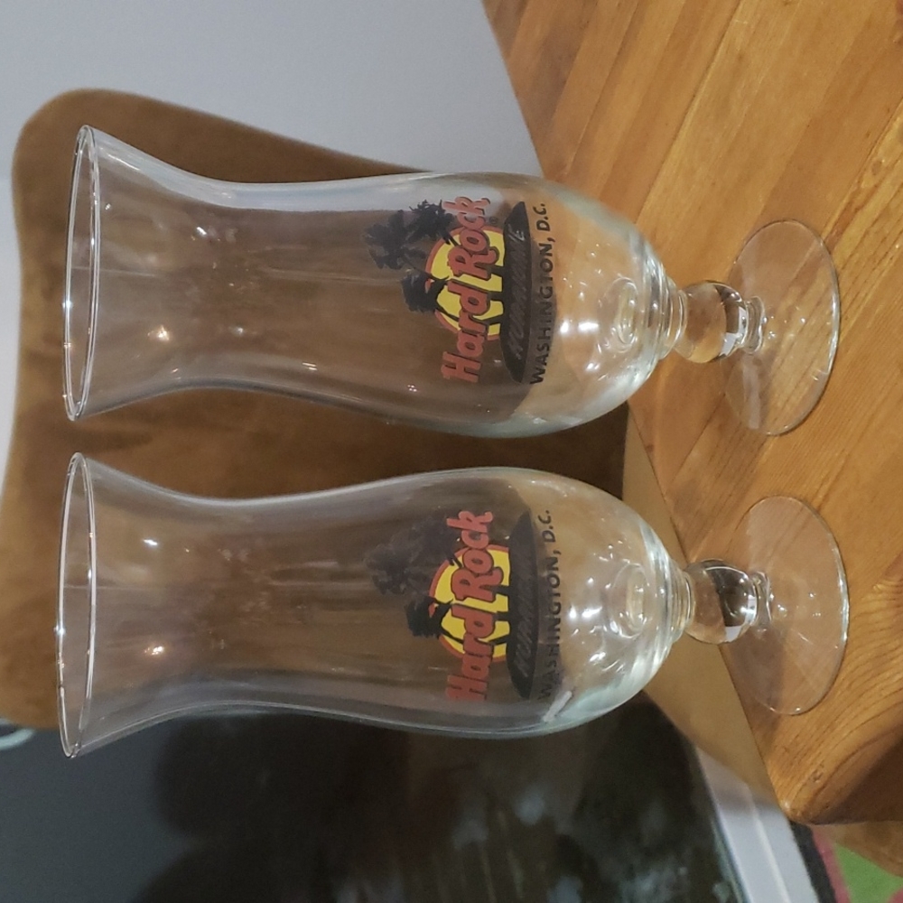 Hard Rock Hurricane Glasses (2) Washington, D.C. EUC - Picture 2 of 2